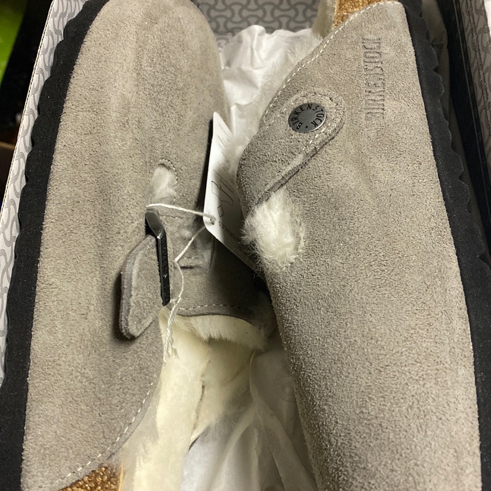 Birkenstock Boston fur stone assorted new - Picture 4 of 7
